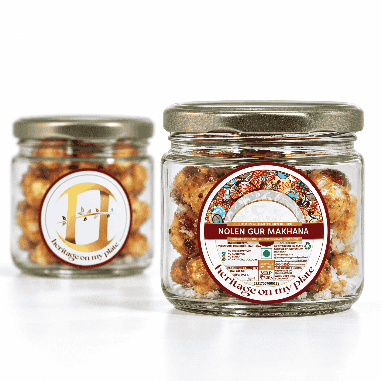 Nolen Gur Makhana Jar Pair